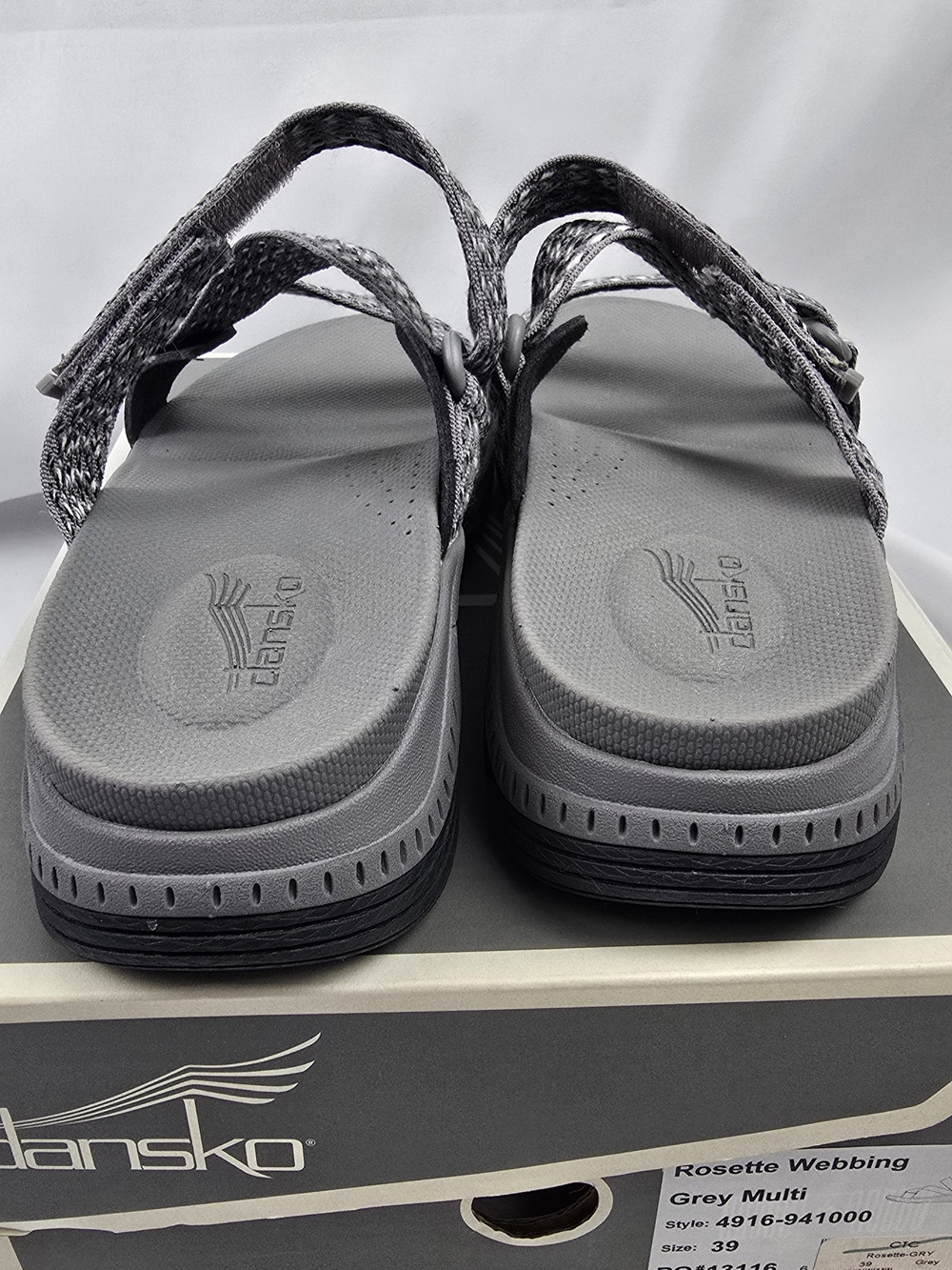 Dansko Womens Rosette Webbing Sandal Size 39 (8.5-9) - Picture 6 of 11
